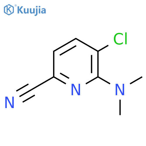 2-Pyridinecarbonitrile, 5-chloro-6-(dimethylamino)- structure