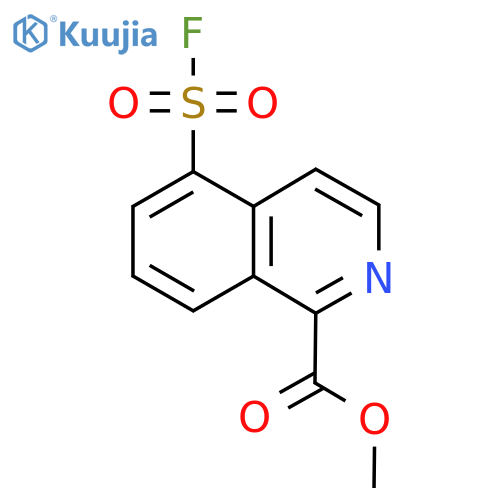 Methyl 5-fluorosulfonylisoquinoline-1-carboxylate structure