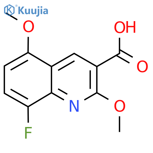 8-Fluoro-2,5-dimethoxyquinoline-3-carboxylic acid structure