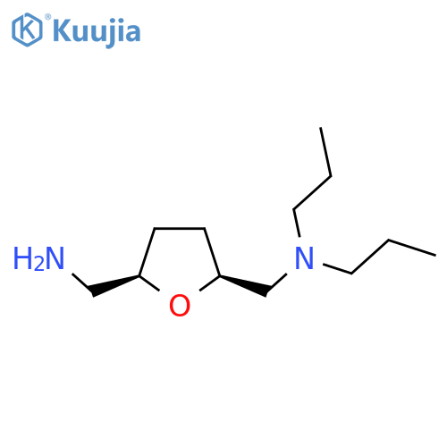 rac-[(2R,5S)-5-[(dipropylamino)methyl]oxolan-2-yl]methanamine structure