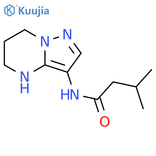 Butanamide, 3-methyl-N-(4,5,6,7-tetrahydropyrazolo[1,5-a]pyrimidin-3-yl)- structure