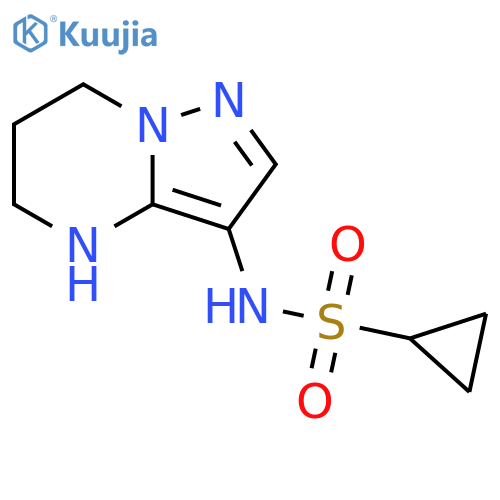 Cyclopropanesulfonamide, N-(4,5,6,7-tetrahydropyrazolo[1,5-a]pyrimidin-3-yl)- structure