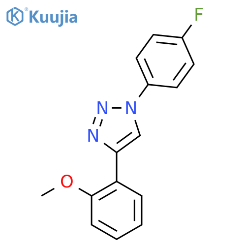 1-(4-Fluorophenyl)-4-(2-methoxyphenyl)triazole structure