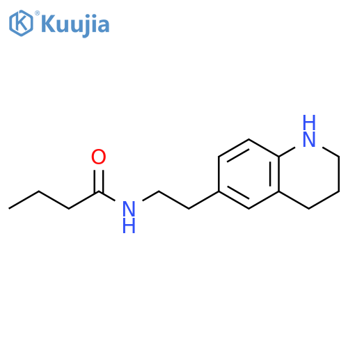 Butanamide, N-[2-(1,2,3,4-tetrahydro-6-quinolinyl)ethyl]- structure