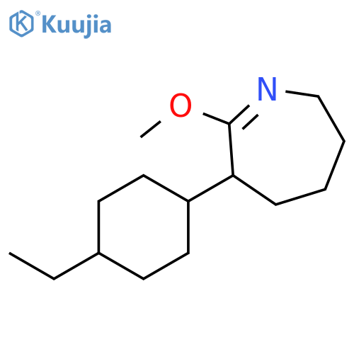 2H-Azepine, 6-(4-ethylcyclohexyl)-3,4,5,6-tetrahydro-7-methoxy- structure