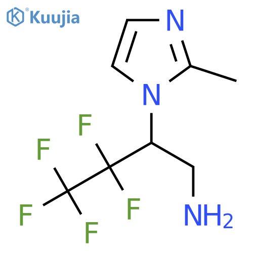 1H-Imidazole-1-ethanamine, 2-methyl-β-(1,1,2,2,2-pentafluoroethyl)- structure