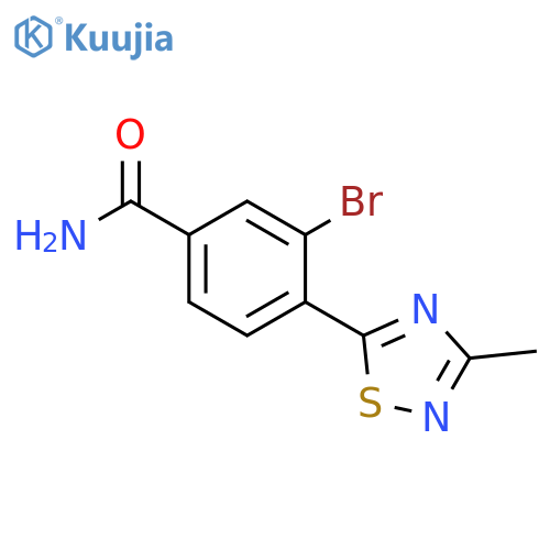 Benzamide, 3-bromo-4-(3-methyl-1,2,4-thiadiazol-5-yl)- structure