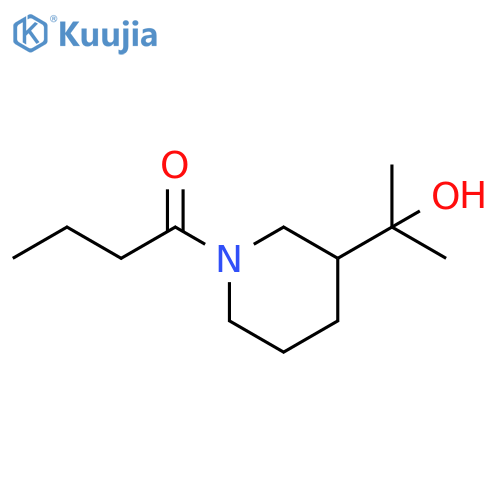 1-Butanone, 1-[3-(1-hydroxy-1-methylethyl)-1-piperidinyl]- structure