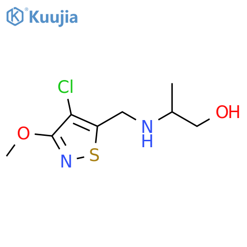 1-Propanol, 2-[[(4-chloro-3-methoxy-5-isothiazolyl)methyl]amino]- structure