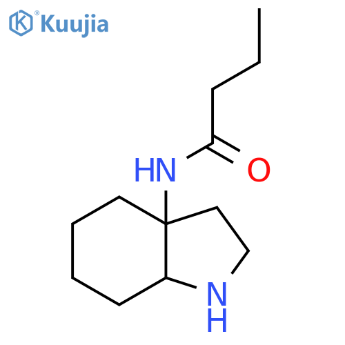 N-(octahydro-1H-indol-3a-yl)butanamide structure