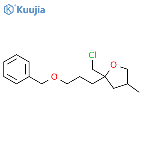 Furan, 2-(chloromethyl)tetrahydro-4-methyl-2-[3-(phenylmethoxy)propyl]- structure