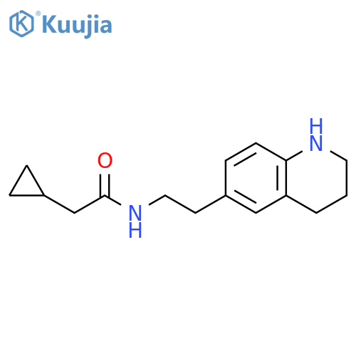 Cyclopropaneacetamide, N-[2-(1,2,3,4-tetrahydro-6-quinolinyl)ethyl]- structure