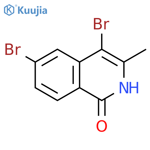 1(2H)-Isoquinolinone, 4,6-dibromo-3-methyl- structure