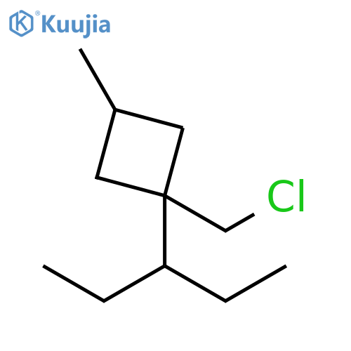 Cyclobutane, 1-(chloromethyl)-1-(1-ethylpropyl)-3-methyl- structure