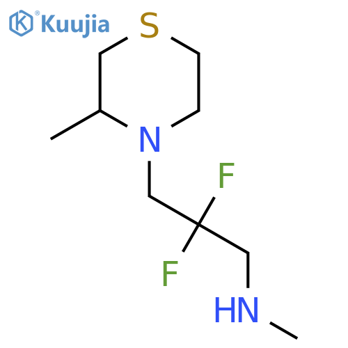 2,2-difluoro-N-methyl-3-(3-methylthiomorpholin-4-yl)propan-1-amine structure