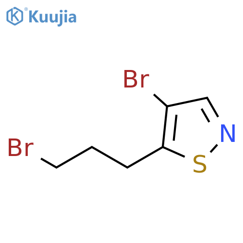 Isothiazole, 4-bromo-5-(3-bromopropyl)- structure