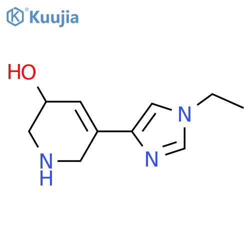 5-(1-ethyl-1H-imidazol-4-yl)-1,2,3,6-tetrahydropyridin-3-ol structure
