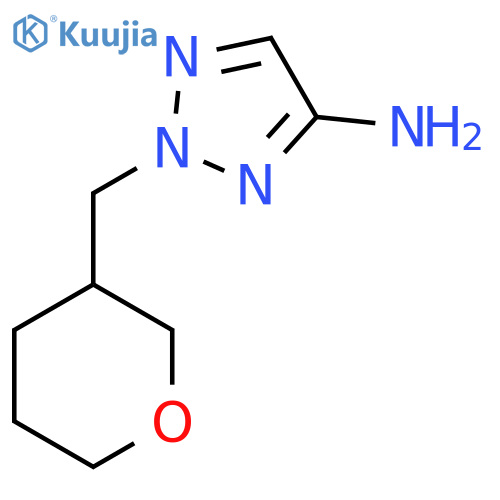 2-(oxan-3-yl)methyl-2H-1,2,3-triazol-4-amine structure
