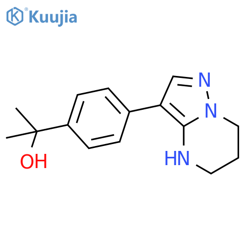 2-(4-{4H,5H,6H,7H-pyrazolo[1,5-a]pyrimidin-3-yl}phenyl)propan-2-ol structure