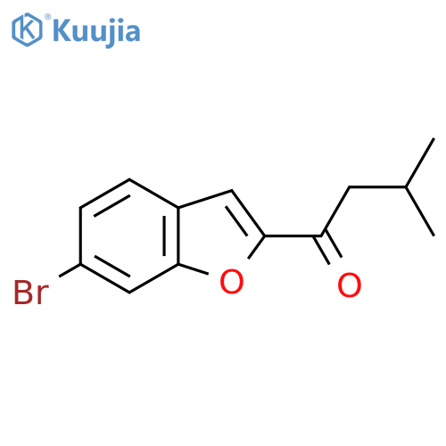 1-(6-Bromo-1-benzofuran-2-yl)-3-methylbutan-1-one structure