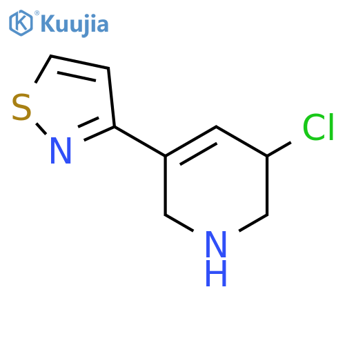 3-Chloro-5-(1,2-thiazol-3-yl)-1,2,3,6-tetrahydropyridine structure