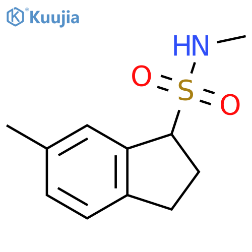 1H-Indene-1-sulfonamide, 2,3-dihydro-N,6-dimethyl- structure