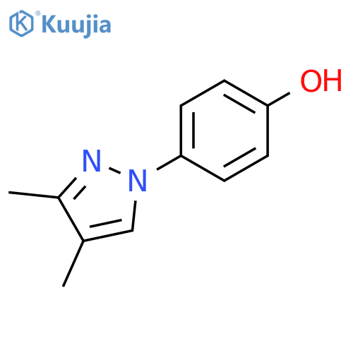 Phenol, 4-(3,4-dimethyl-1H-pyrazol-1-yl)- structure