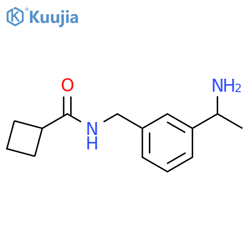 Cyclobutanecarboxamide, N-[[3-(1-aminoethyl)phenyl]methyl]- structure