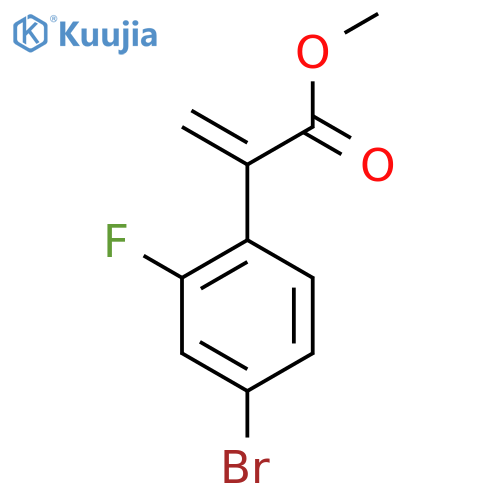Methyl 2-(4-bromo-2-fluorophenyl)prop-2-enoate structure
