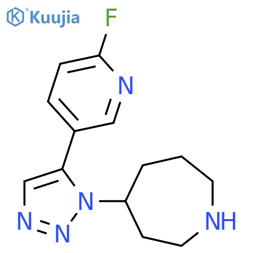 4-[5-(6-fluoropyridin-3-yl)-1H-1,2,3-triazol-1-yl]azepane structure