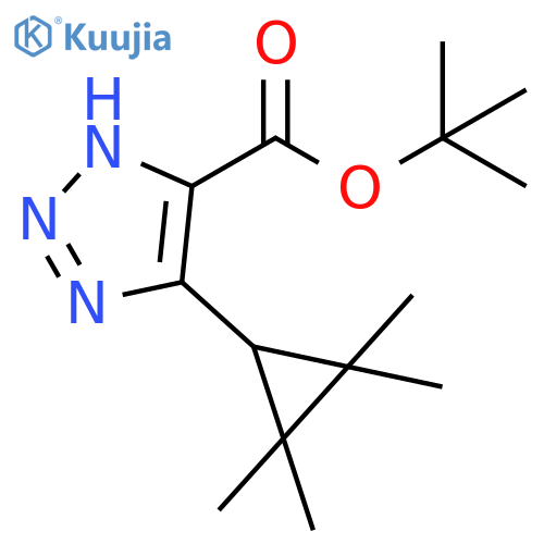 1H-1,2,3-Triazole-5-carboxylic acid, 4-(2,2,3,3-tetramethylcyclopropyl)-, 1,1-dimethylethyl ester structure
