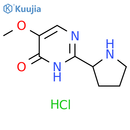 5-methoxy-2-(pyrrolidin-2-yl)-3,4-dihydropyrimidin-4-one hydrochloride structure