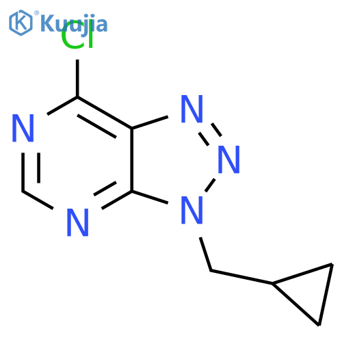 7-chloro-3-(cyclopropylmethyl)-3H-1,2,3triazolo4,5-dpyrimidine structure