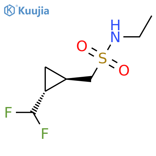 rac-1-(1R,2R)-2-(difluoromethyl)cyclopropyl-N-ethylmethanesulfonamide structure