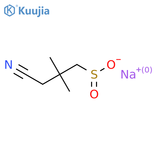 Sodium 3-cyano-2,2-dimethylpropane-1-sulfinate structure