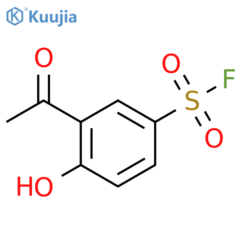 3-Acetyl-4-hydroxybenzene-1-sulfonyl fluoride structure