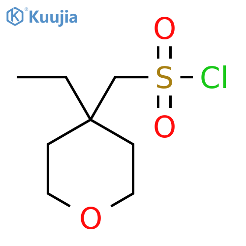 (4-Ethyloxan-4-yl)methanesulfonyl chloride structure