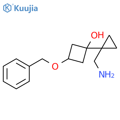 Cyclobutanol, 1-[1-(aminomethyl)cyclopropyl]-3-(phenylmethoxy)- structure