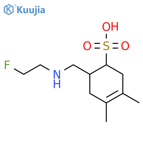6-{[(2-Fluoroethyl)amino]methyl}-3,4-dimethylcyclohex-3-ene-1-sulfonic acid structure