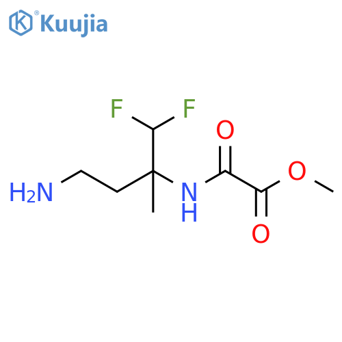 Acetic acid, 2-[[3-amino-1-(difluoromethyl)-1-methylpropyl]amino]-2-oxo-, methyl ester structure