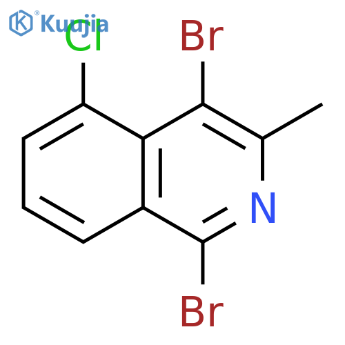 Isoquinoline, 1,4-dibromo-5-chloro-3-methyl- structure