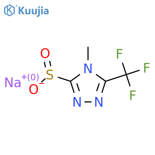 sodium 4-methyl-5-(trifluoromethyl)-4H-1,2,4-triazole-3-sulfinate structure