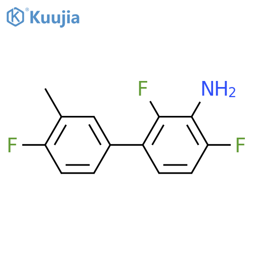 2,6-Difluoro-3-(4-fluoro-3-methylphenyl)aniline structure