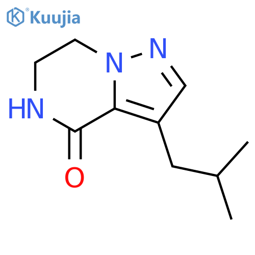 Pyrazolo[1,5-a]pyrazin-4(5H)-one, 6,7-dihydro-3-(2-methylpropyl)- structure