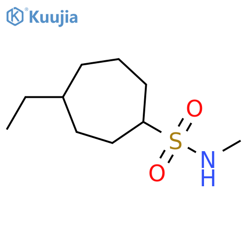 Cycloheptanesulfonamide, 4-ethyl-N-methyl- structure