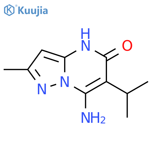 7-amino-2-methyl-6-(propan-2-yl)pyrazolo1,5-apyrimidin-5-ol structure