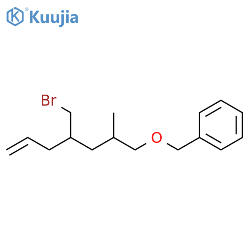 Benzene, [[[4-(bromomethyl)-2-methyl-6-hepten-1-yl]oxy]methyl]- structure