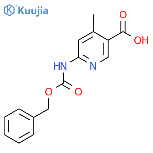 6-{[(Benzyloxy)carbonyl]amino}-4-methylpyridine-3-carboxylic acid structure