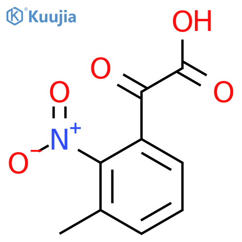 2-(3-methyl-2-nitrophenyl)-2-oxoacetic acid structure