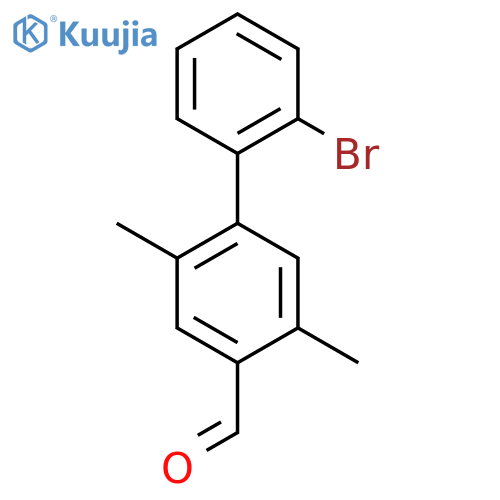 4-(2-Bromophenyl)-2,5-dimethylbenzaldehyde structure